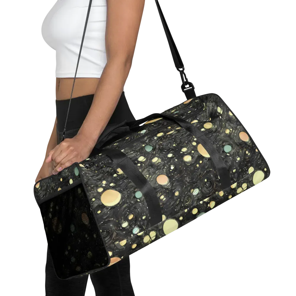 Planetary Ink on Duffle Bag — Front