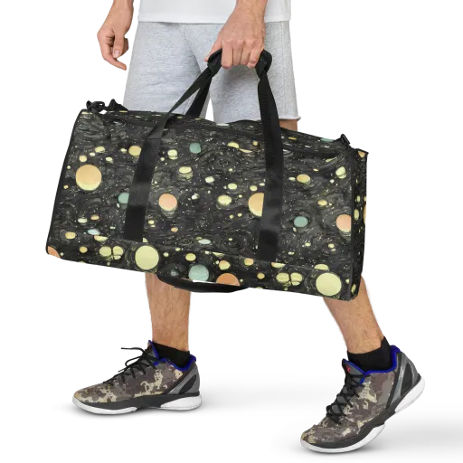 Planetary Ink on a Duffle Bag