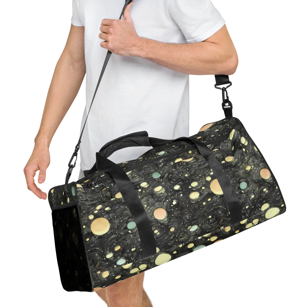 Planetary Ink on Duffle Bag — Right Front