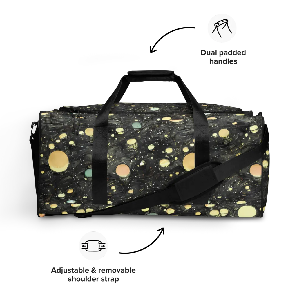 Planetary Ink on Duffle Bag — Front