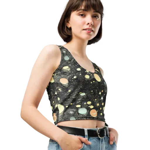 Planetary Ink on a Crop Top