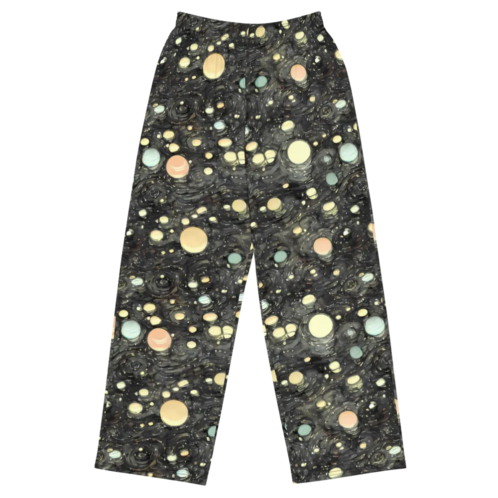Planetary Ink on Wide-Leg Pants — Front