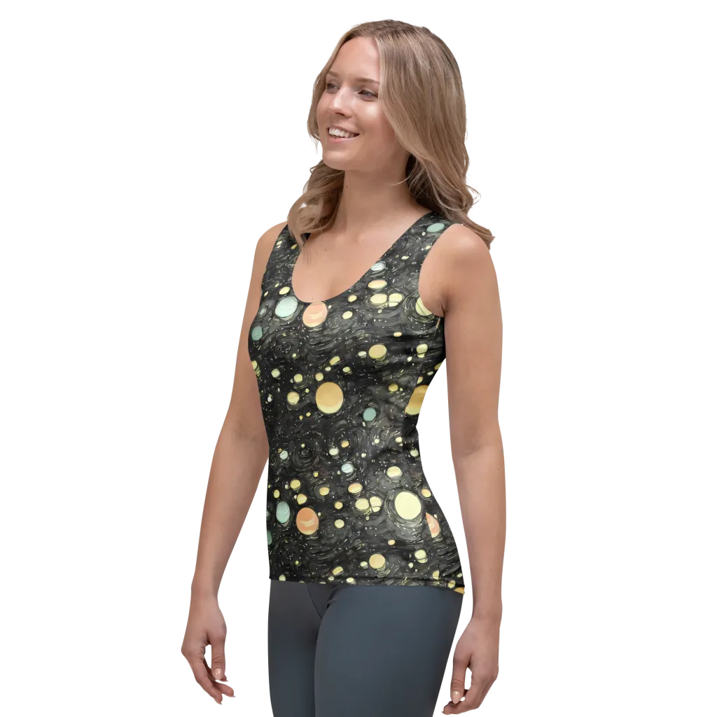 Planetary Ink on Women's Tank Top — Left Front