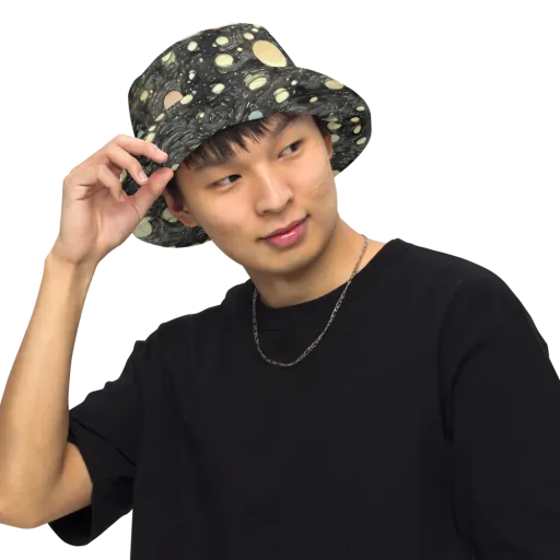 Planetary Ink on a Reversible Bucket Hat