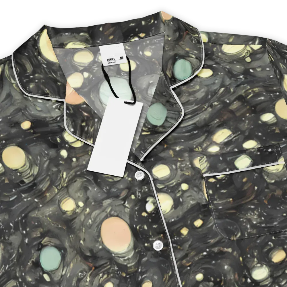 Planetary Ink on Women's Short Sleeve Pajama Top — Product details