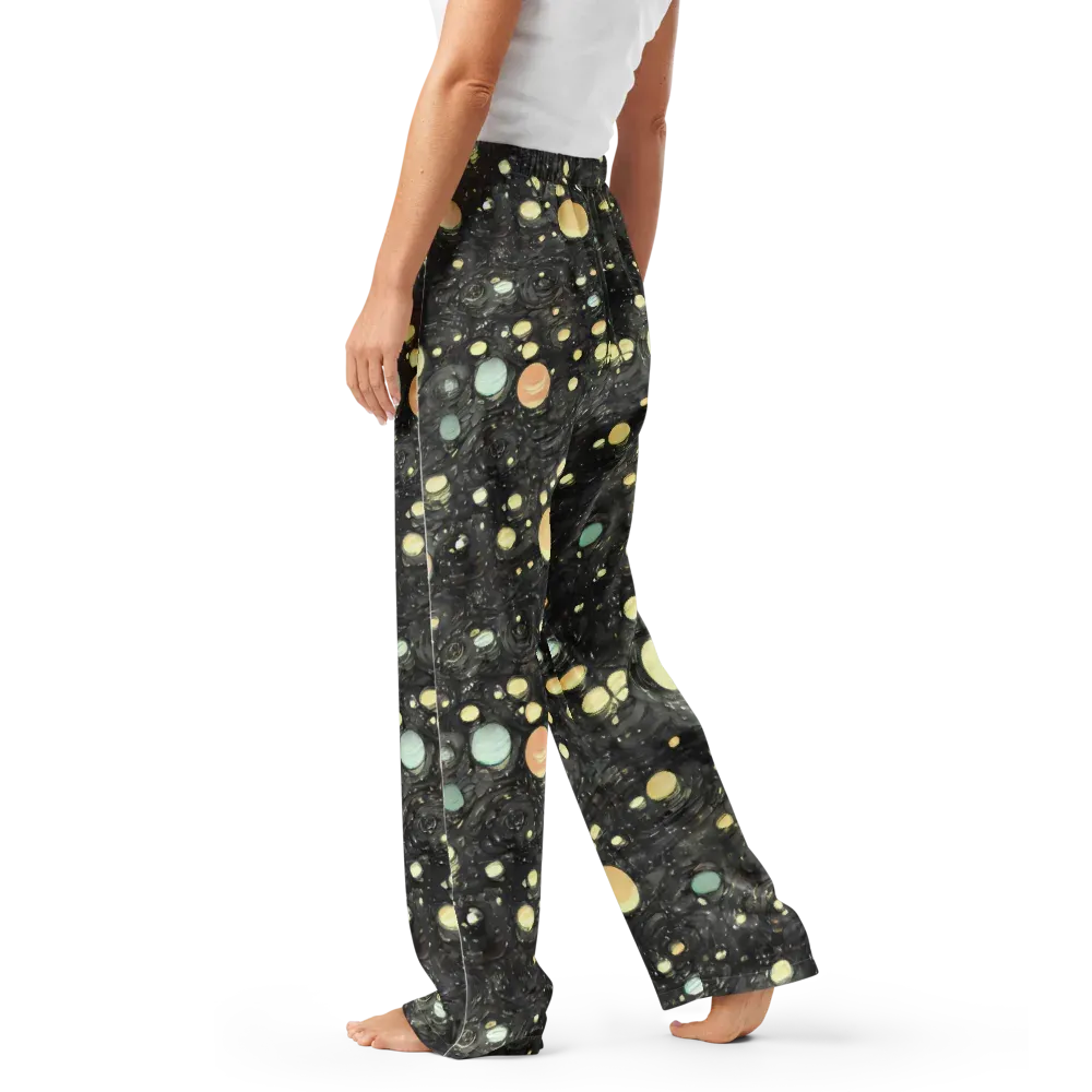 Planetary Ink on Women's Pajama Pants — Left