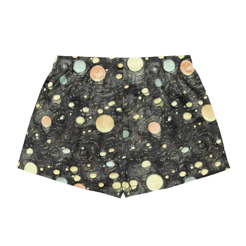 Planetary Ink on Women's Pajama Shorts — Back