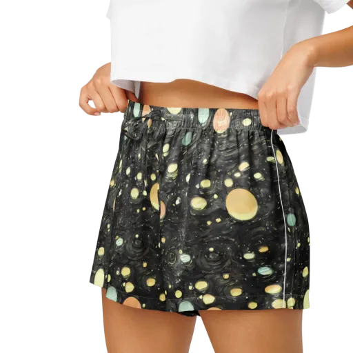 Planetary Ink on a Women's Pajama Shorts