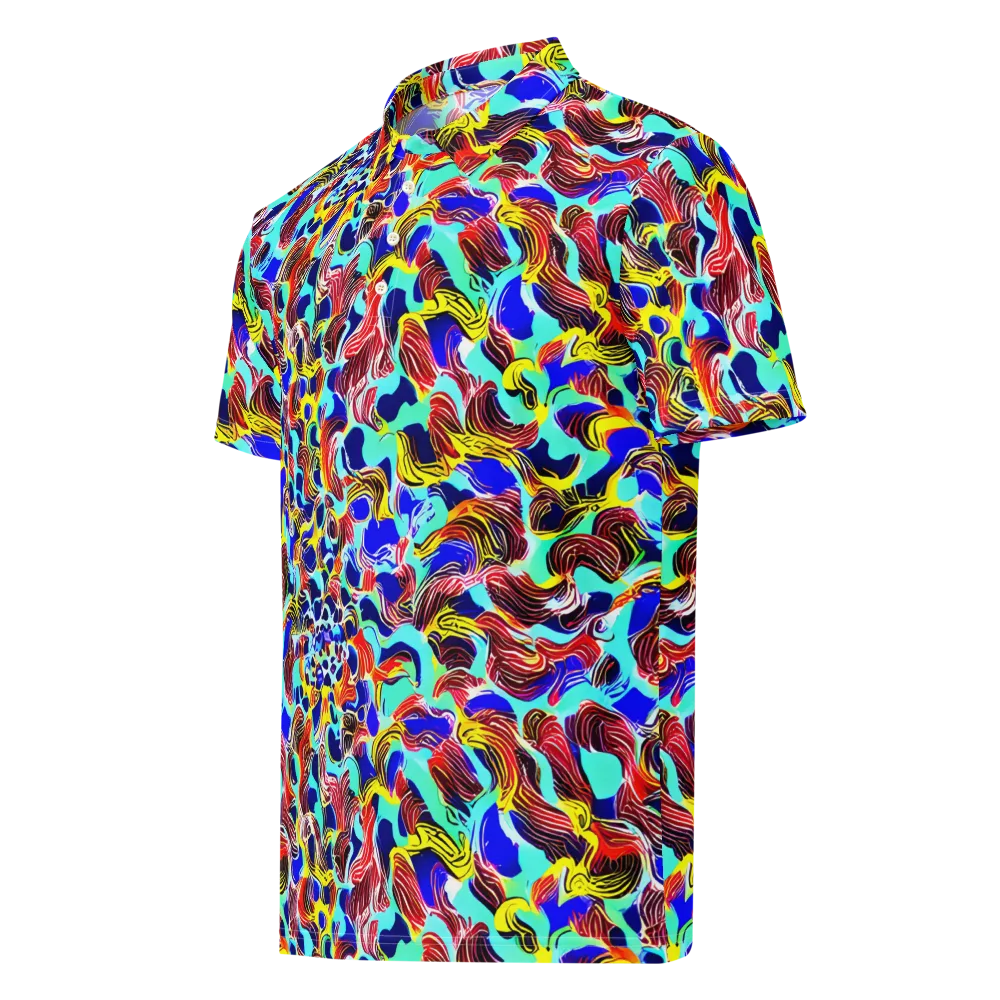 Chromatic Roar on Men's Slim Fit Polo Shirt — Left Front