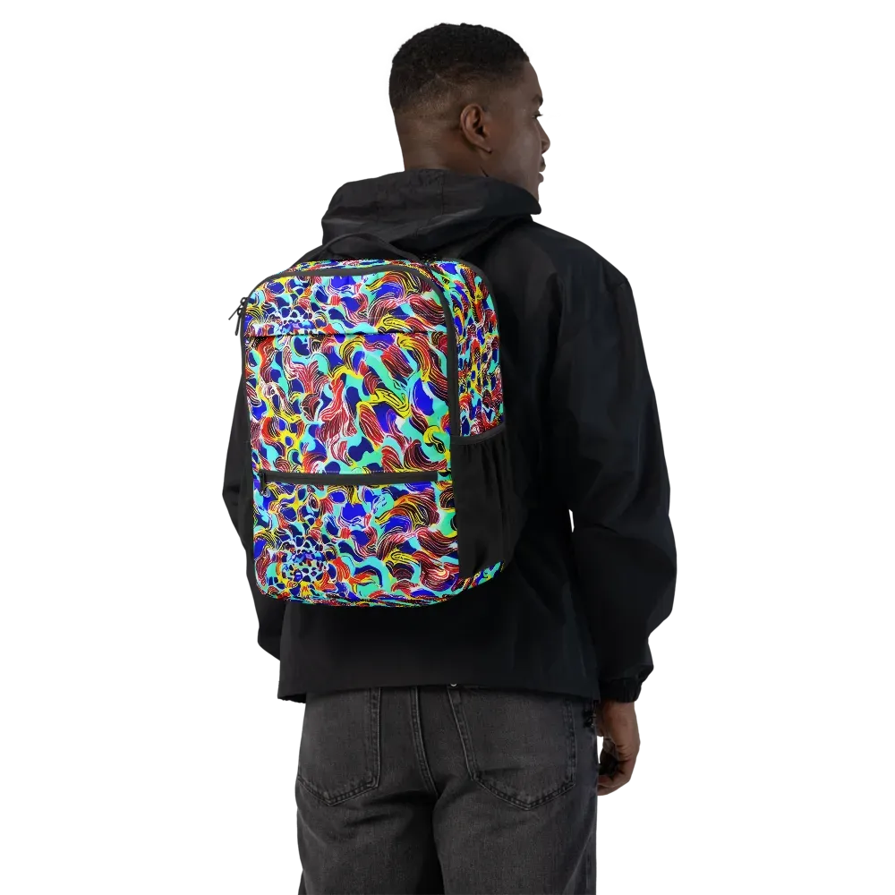 Chromatic Roar on Utility Backpack — Back