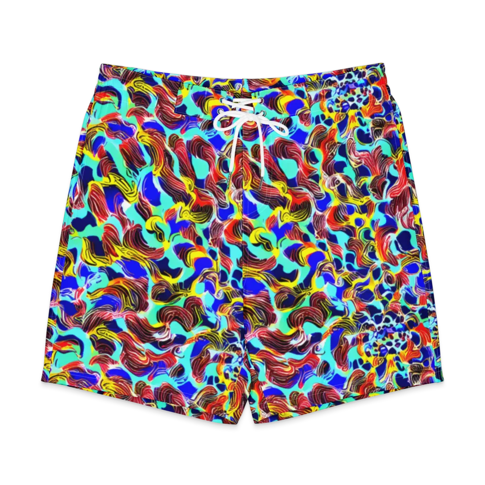 Chromatic Roar on Men's Board Shorts — Front