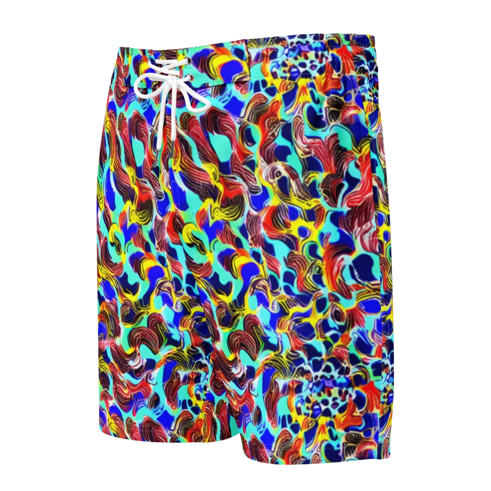 Chromatic Roar on Men's Board Shorts — Front