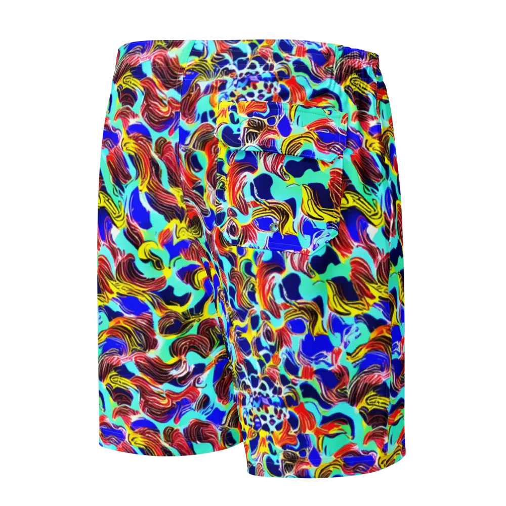 Chromatic Roar on Men's Board Shorts — Back