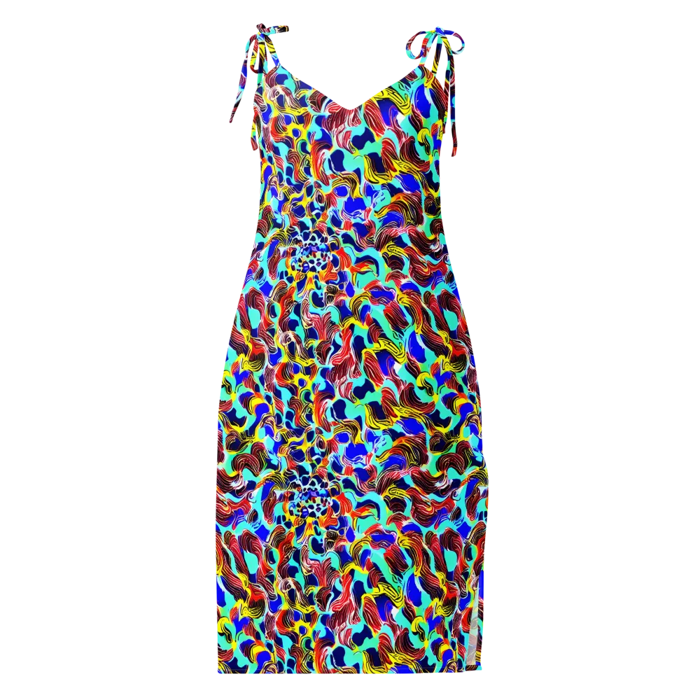 Chromatic Roar on Slip Dress — Front