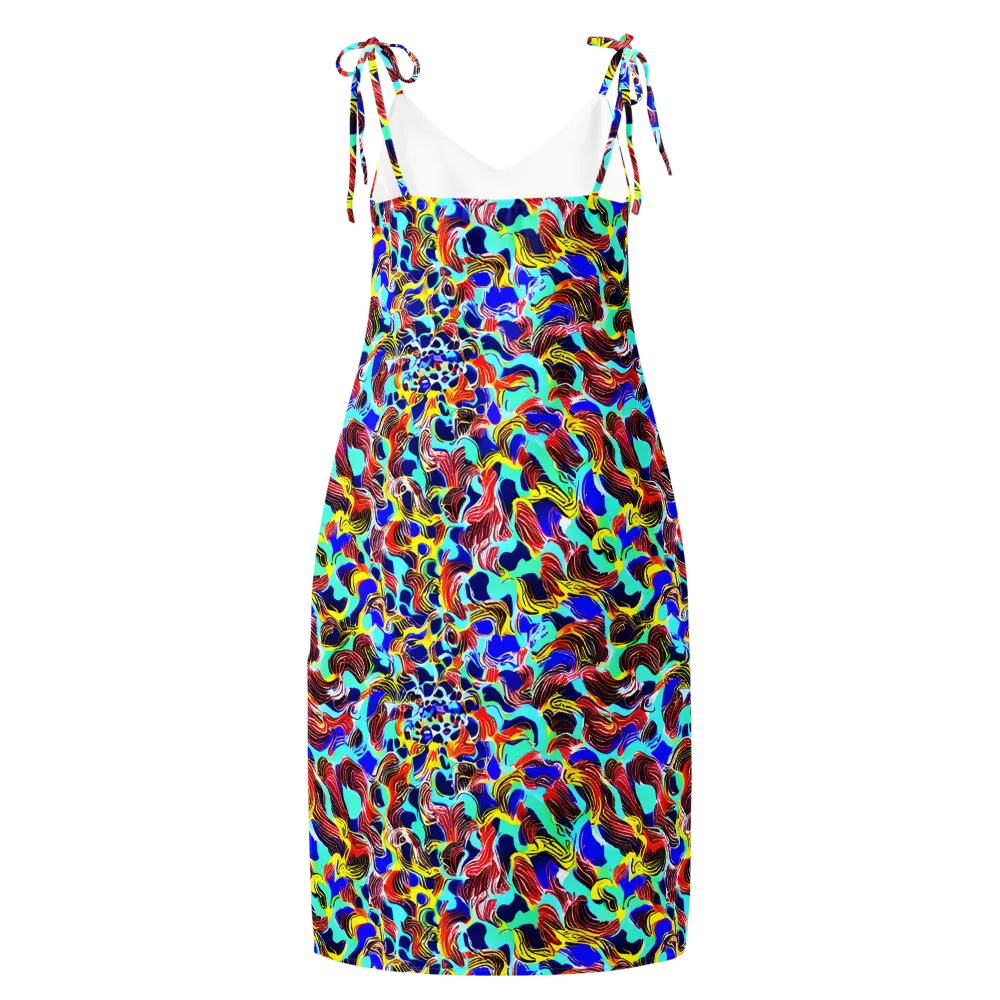 Chromatic Roar on Slip Dress — Back