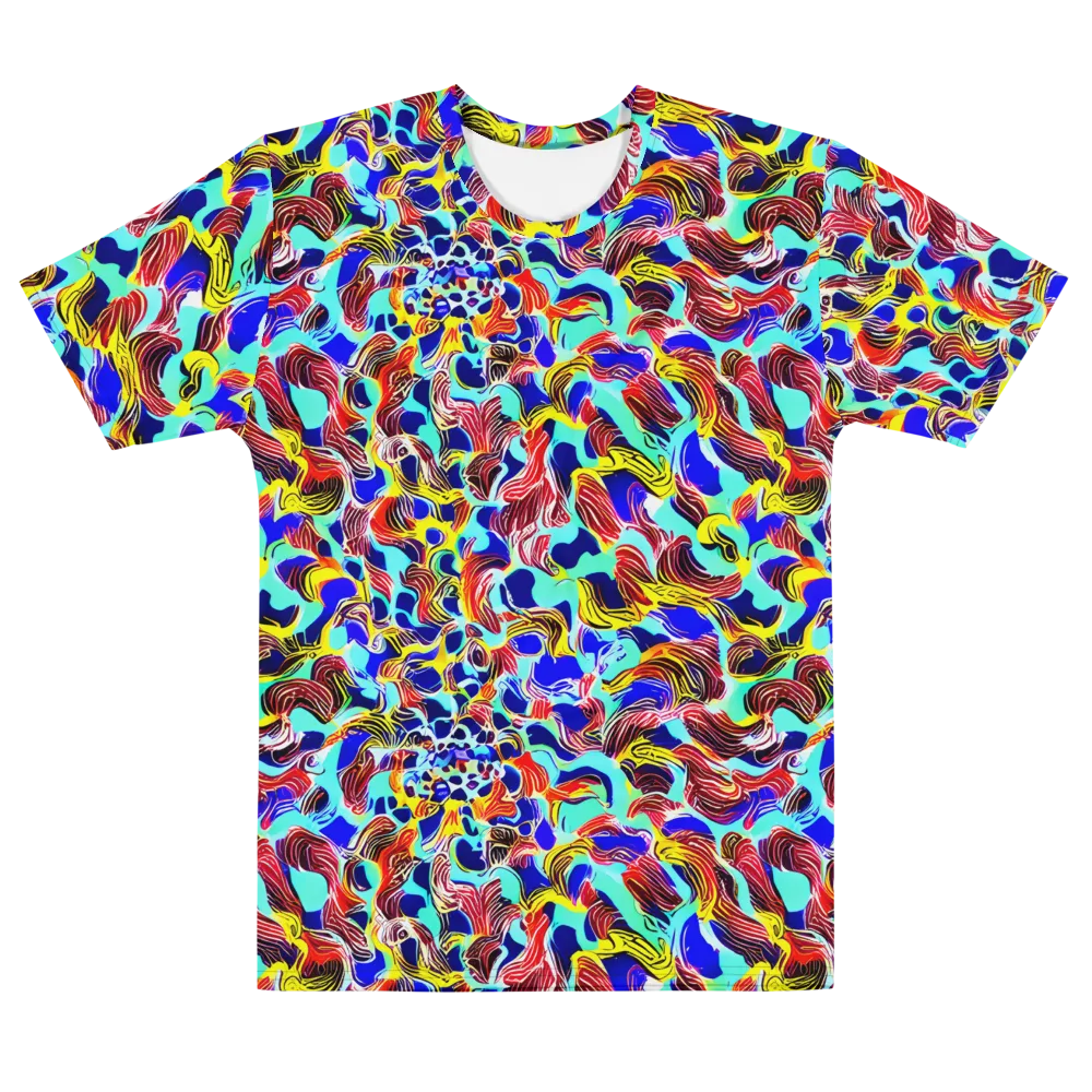 Chromatic Roar on Men's Cotton Crew Neck T-Shirt — Front