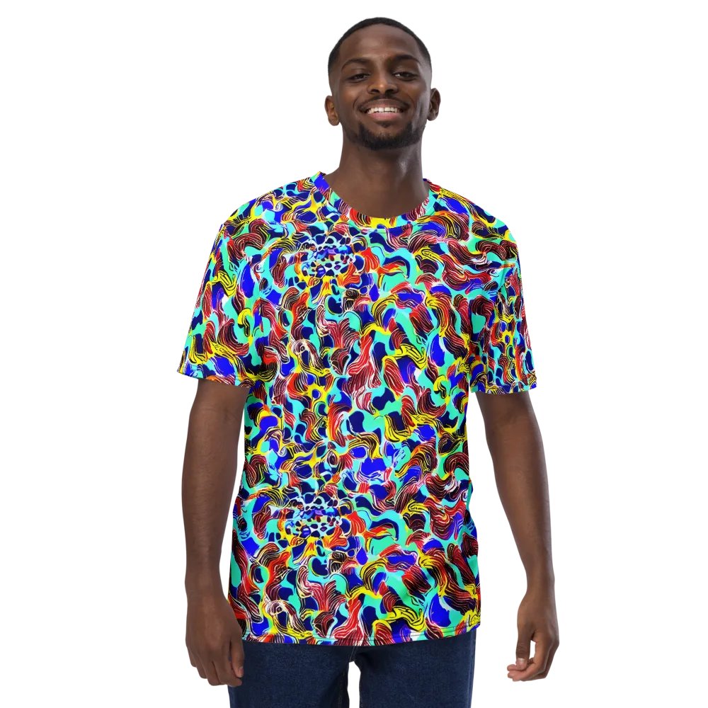 Chromatic Roar on Men's Crew Neck T-Shirt — Front