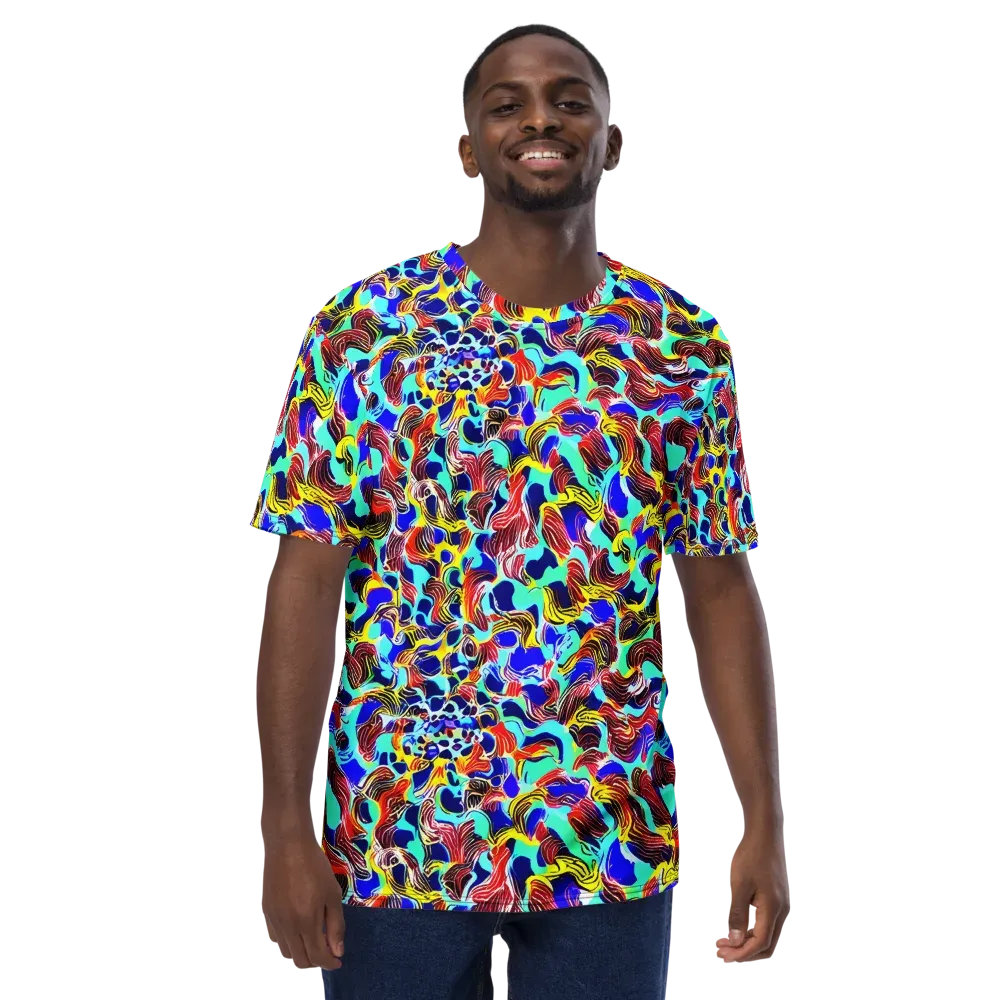 Chromatic Roar on Men's Crew Neck T-Shirt — Front