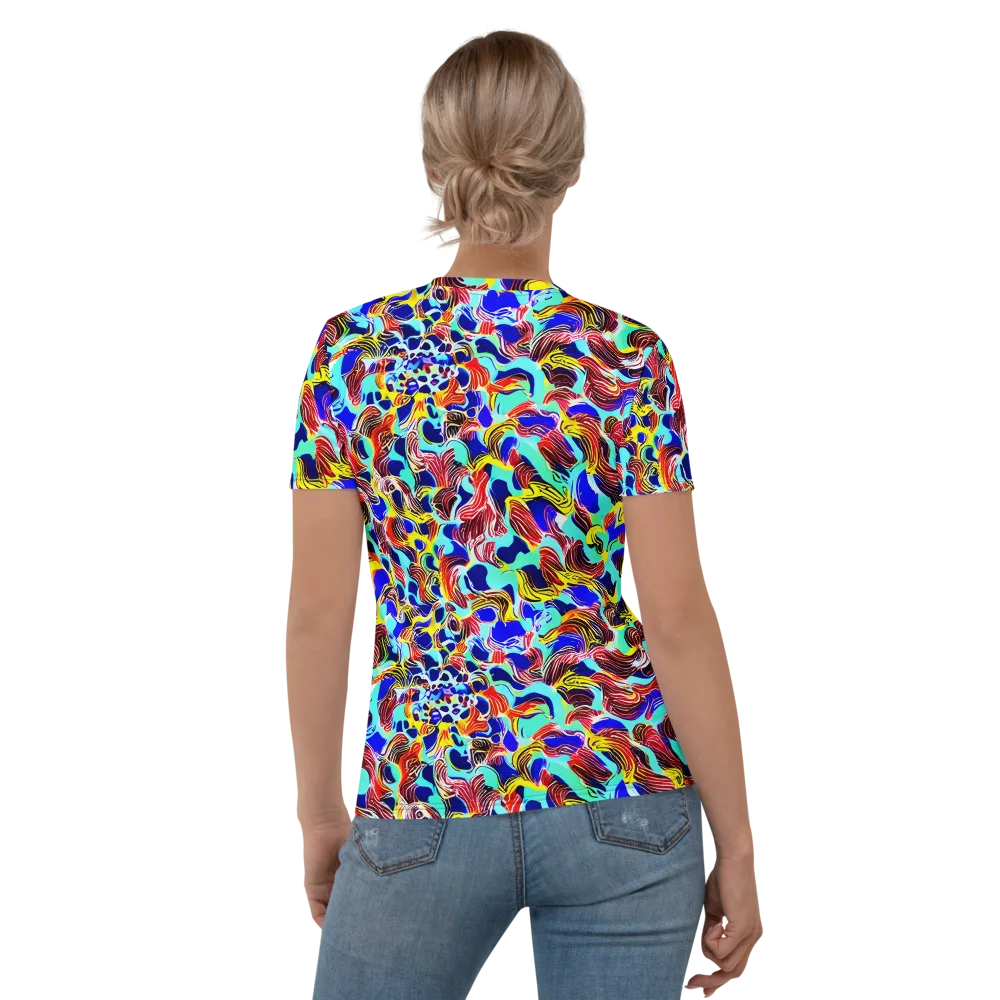 Chromatic Roar on Women's Crew Neck T-Shirt — Back