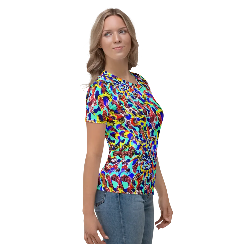 Chromatic Roar on Women's Crew Neck T-Shirt — Right