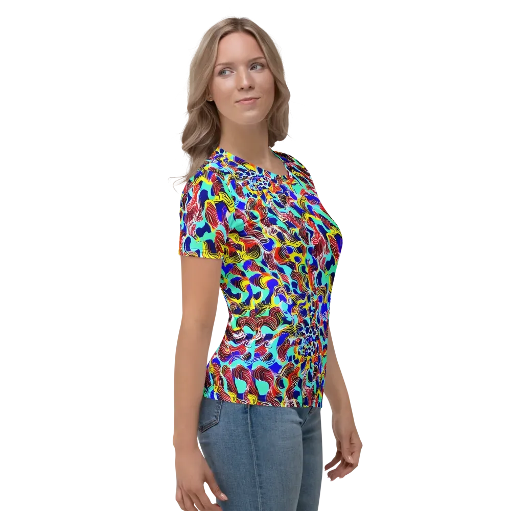 Chromatic Roar on Women's Crew Neck T-Shirt — Right