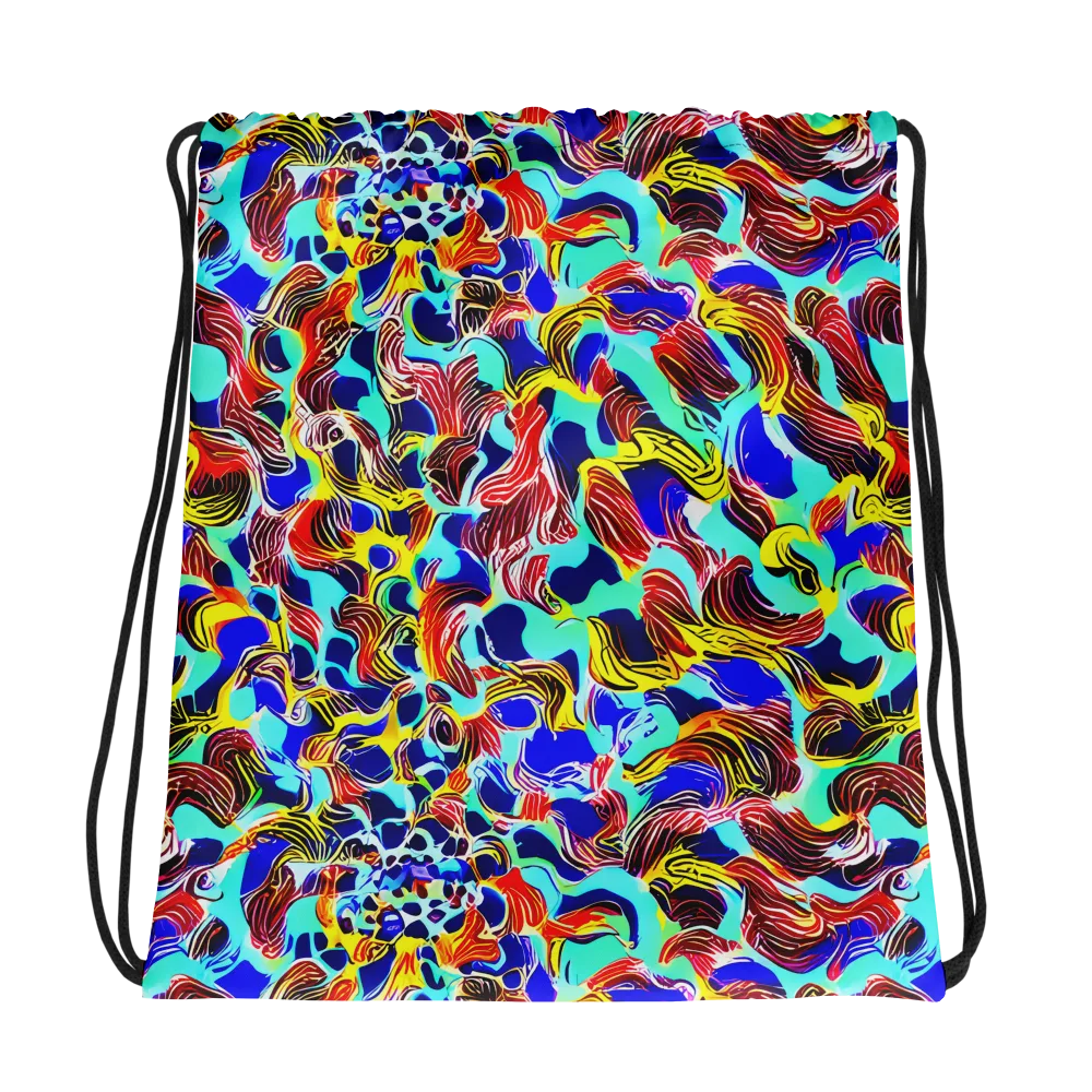 Chromatic Roar on Drawstring Bag — Photo