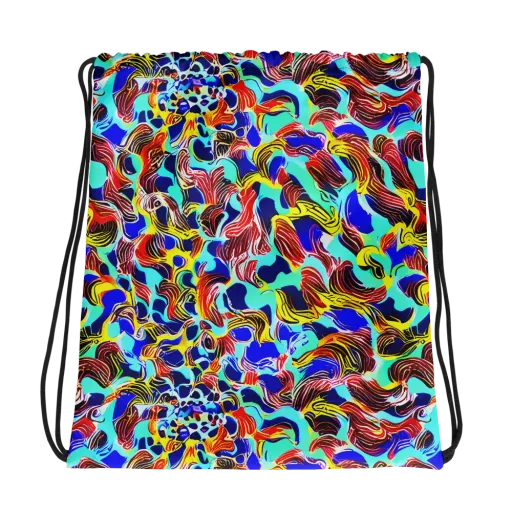 Chromatic Roar on a Drawstring Bag