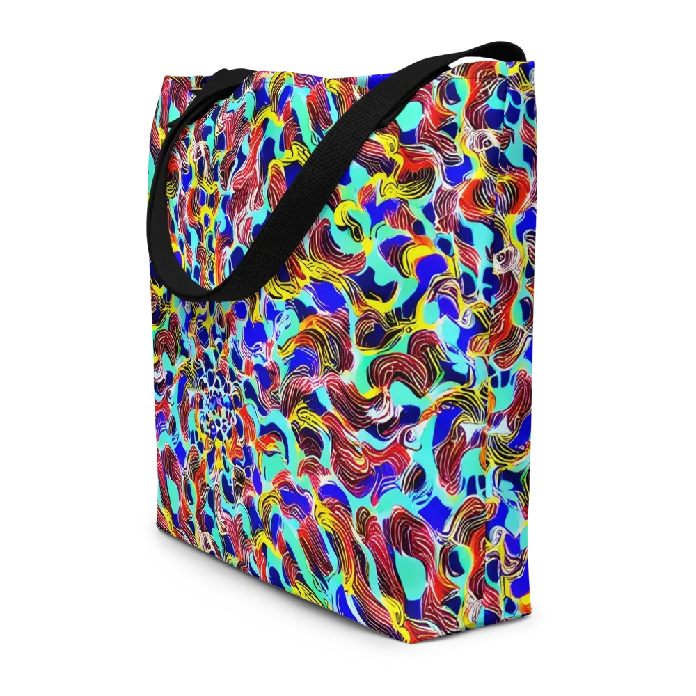 Chromatic Roar on Large Tote Bag W/ Pocket — Front