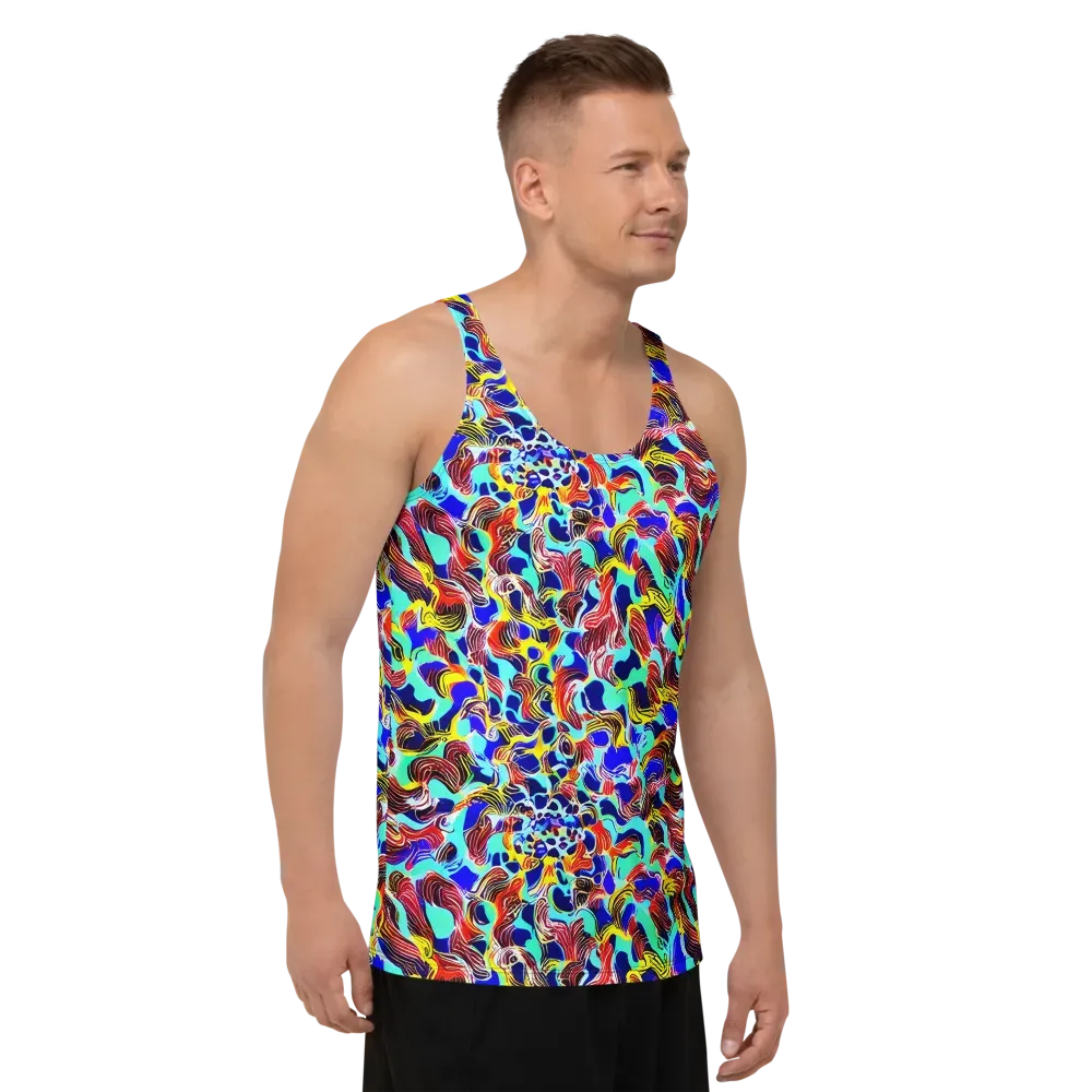 Chromatic Roar on Men's Tank Top — Right Front