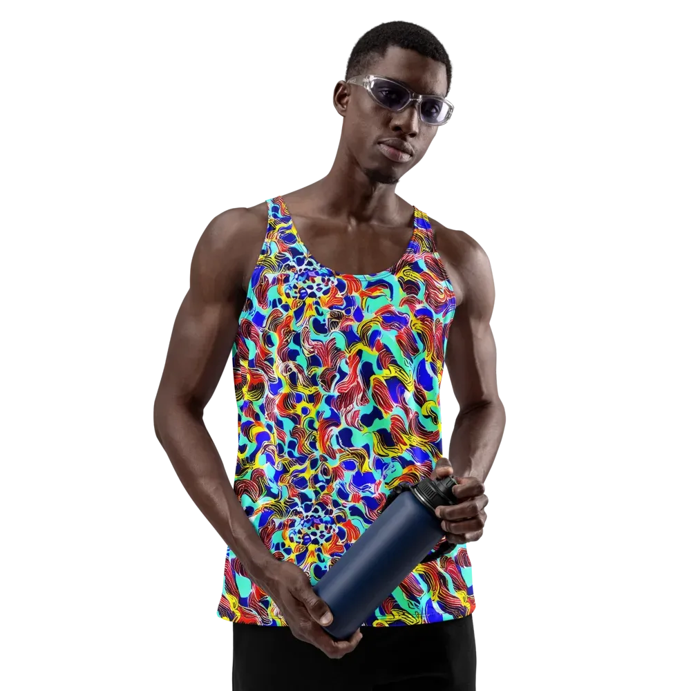 Chromatic Roar on Men's Tank Top — Front