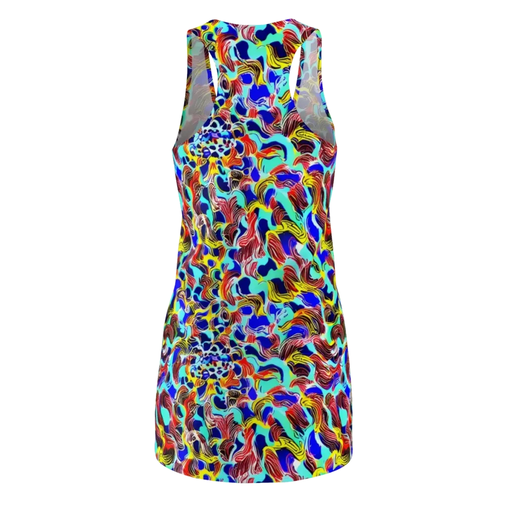 Chromatic Roar on Racerback Dress — Back