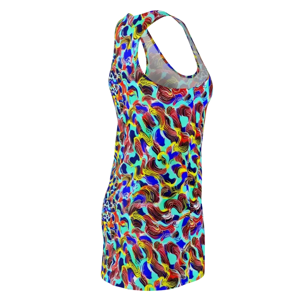 Chromatic Roar on Racerback Dress — Back Side
