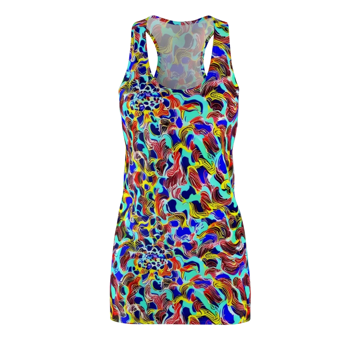 Chromatic Roar on Racerback Dress — Front