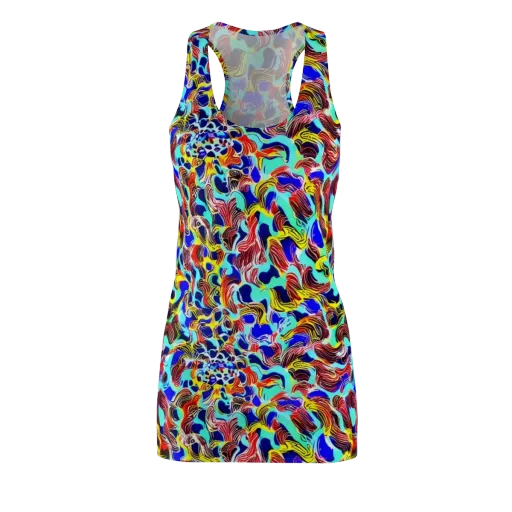 Chromatic Roar on a Racerback Dress