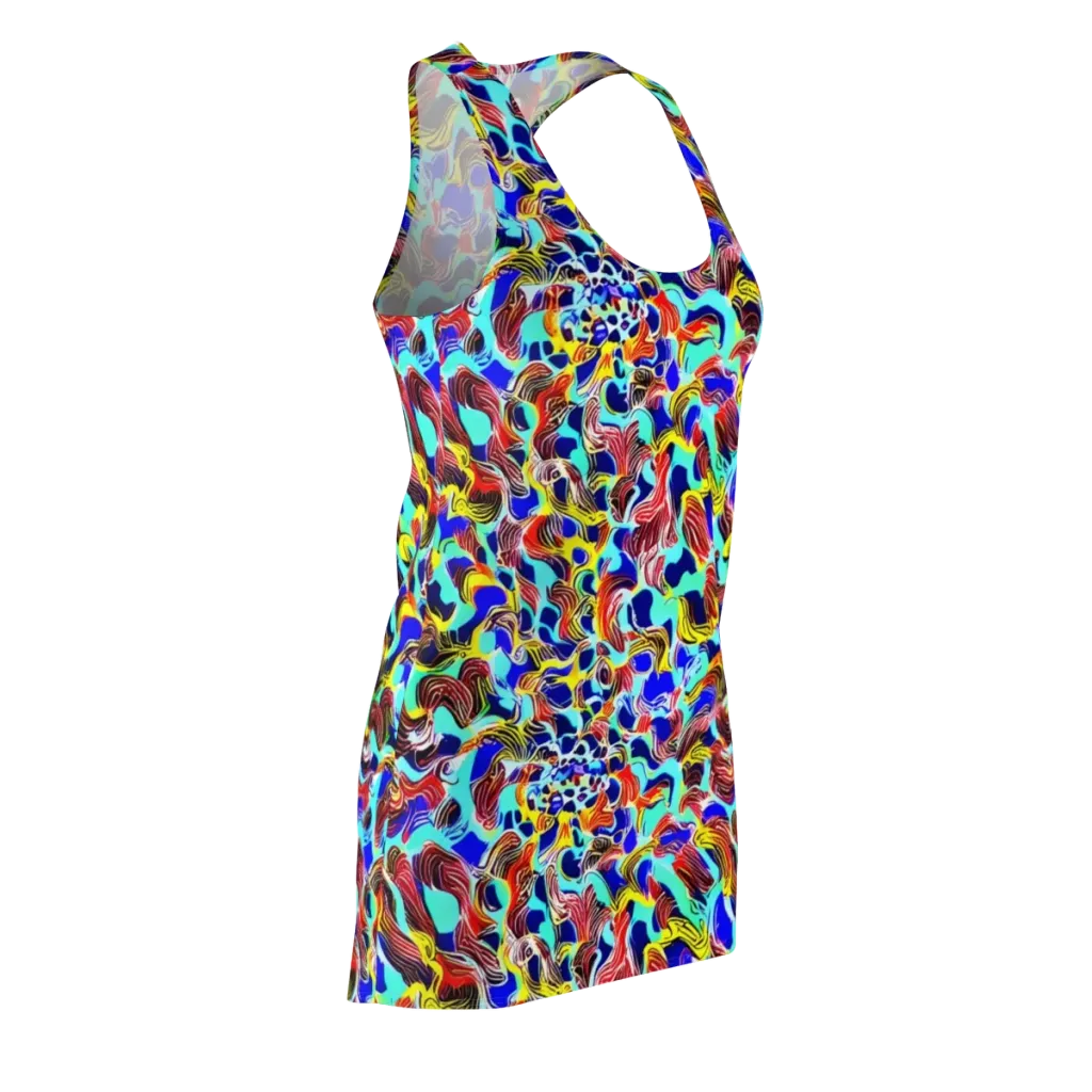 Chromatic Roar on Racerback Dress — Front Side