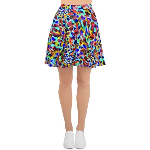 Chromatic Roar on a Skater Skirt