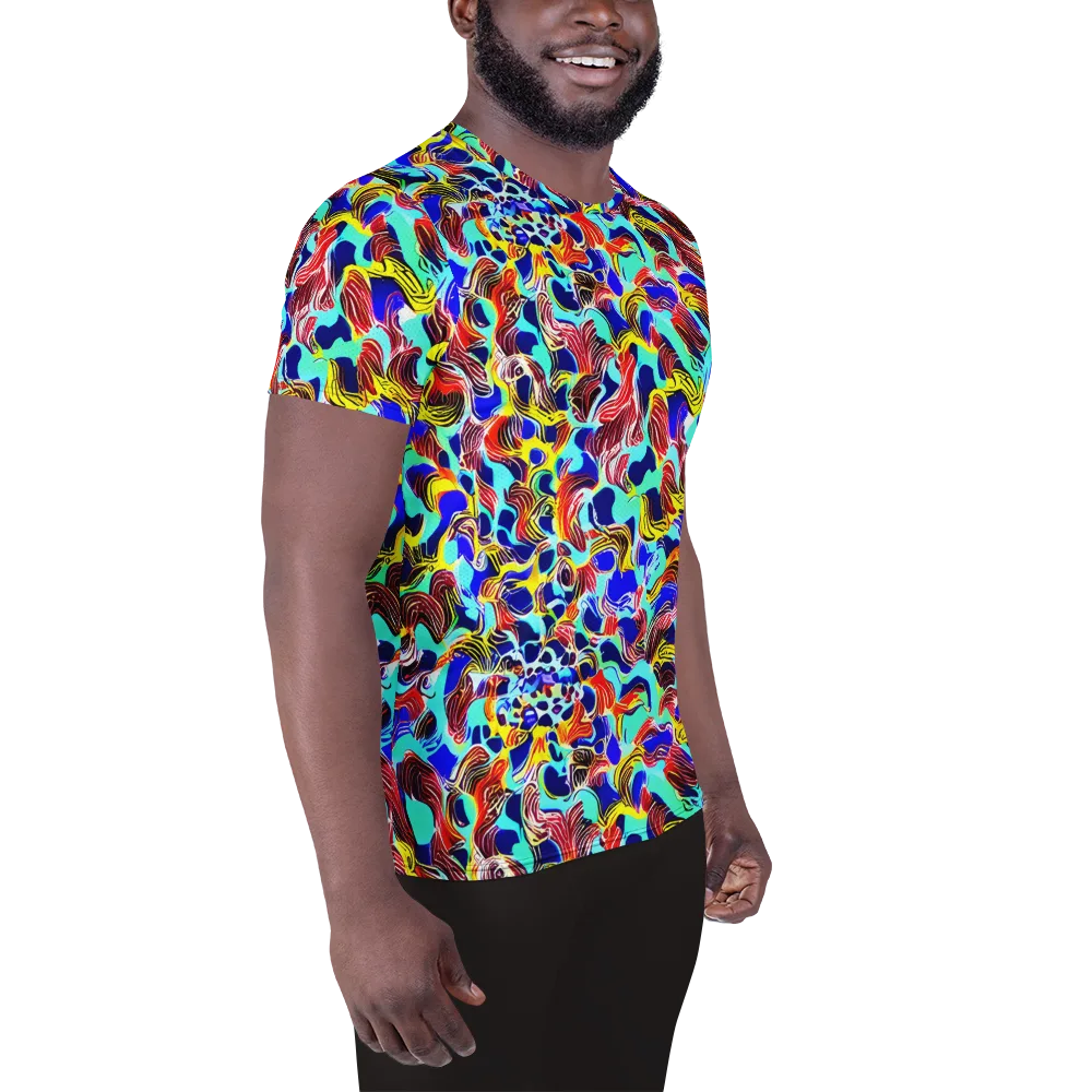 Chromatic Roar on Men's Athletic T-Shirt — Right