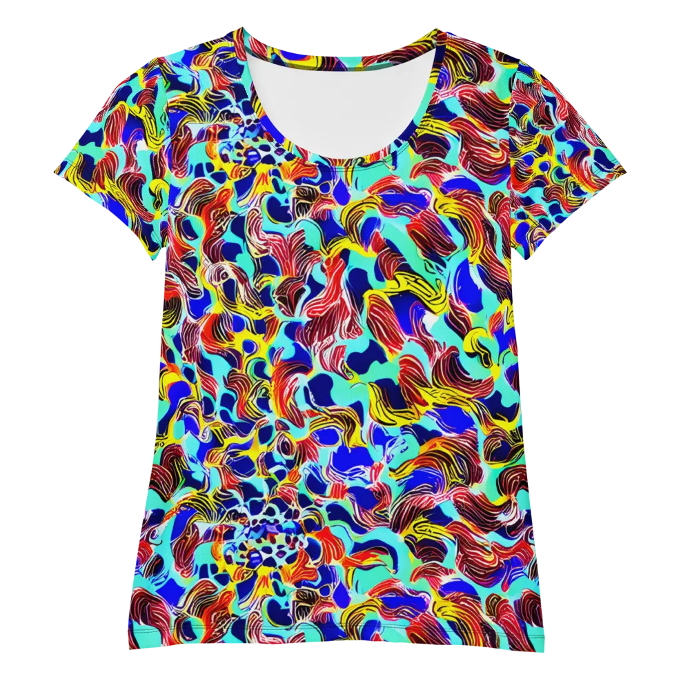 Chromatic Roar on Women's Athletic T-Shirt — Front