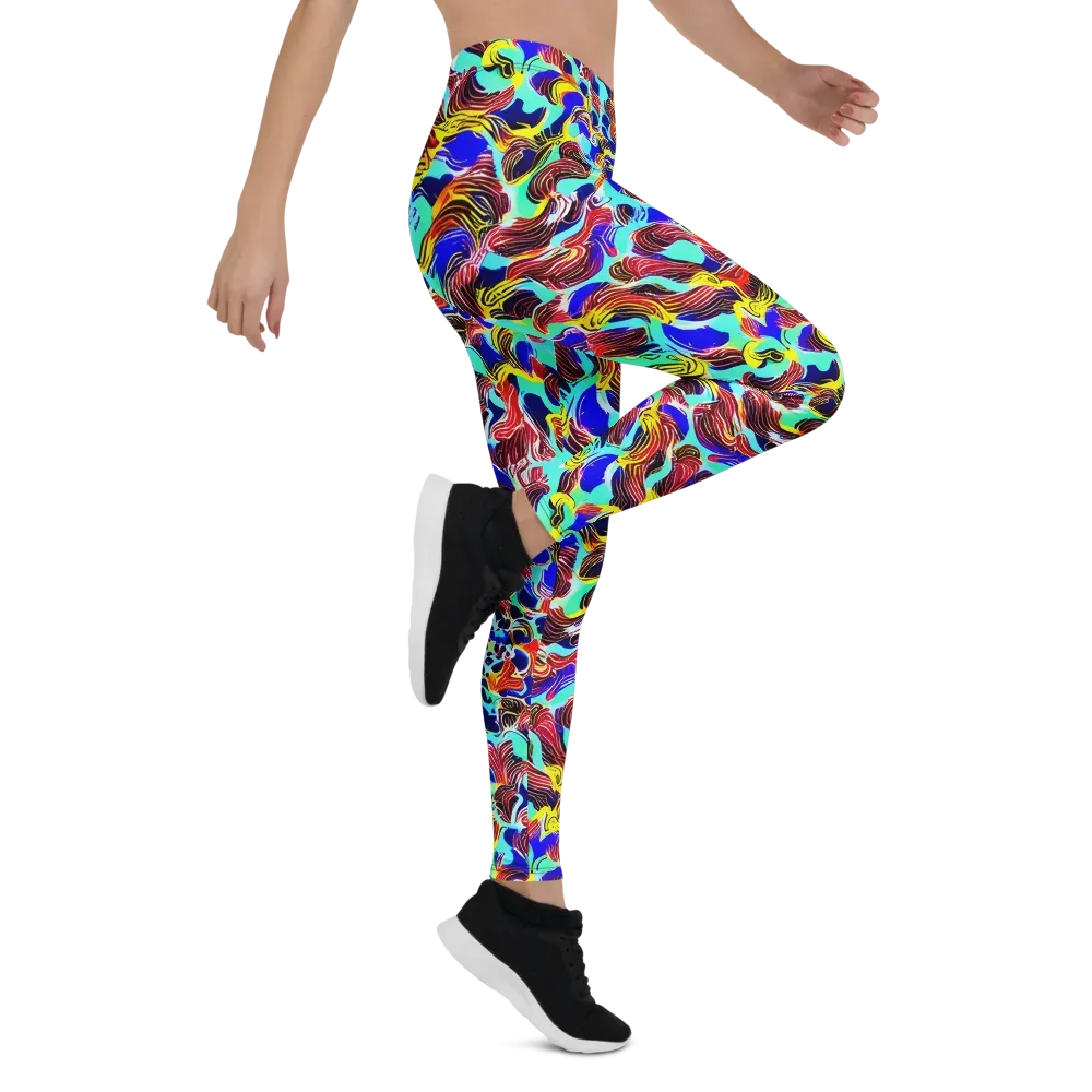 Chromatic Roar on Leggings — Right