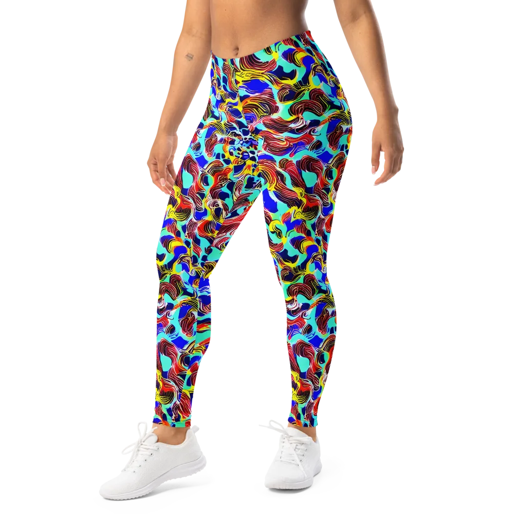 Chromatic Roar on Leggings — Left Front