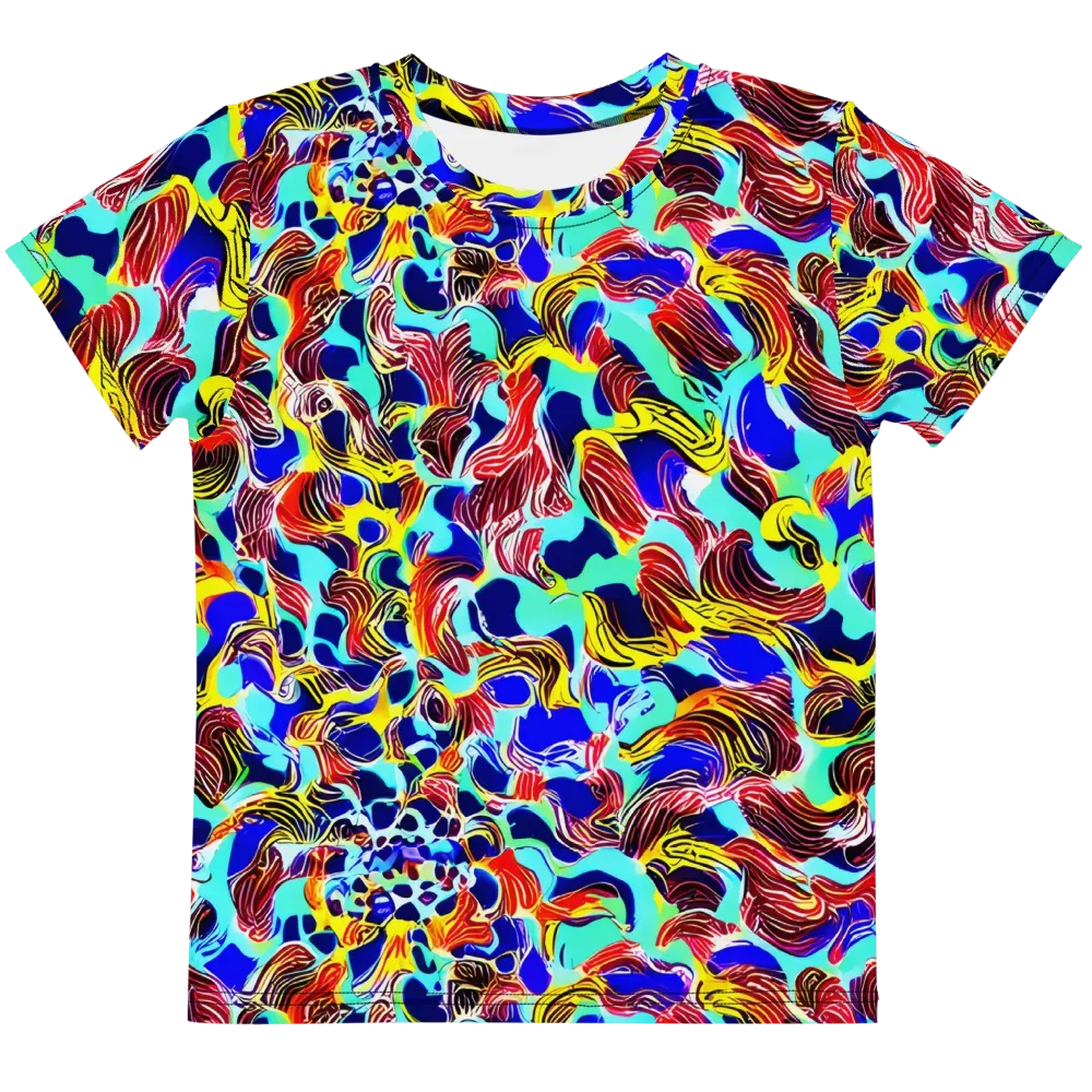 Chromatic Roar on Kids Crew Neck T-Shirt — Front
