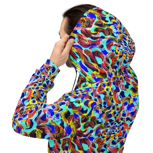 Chromatic Roar on a Hoodie