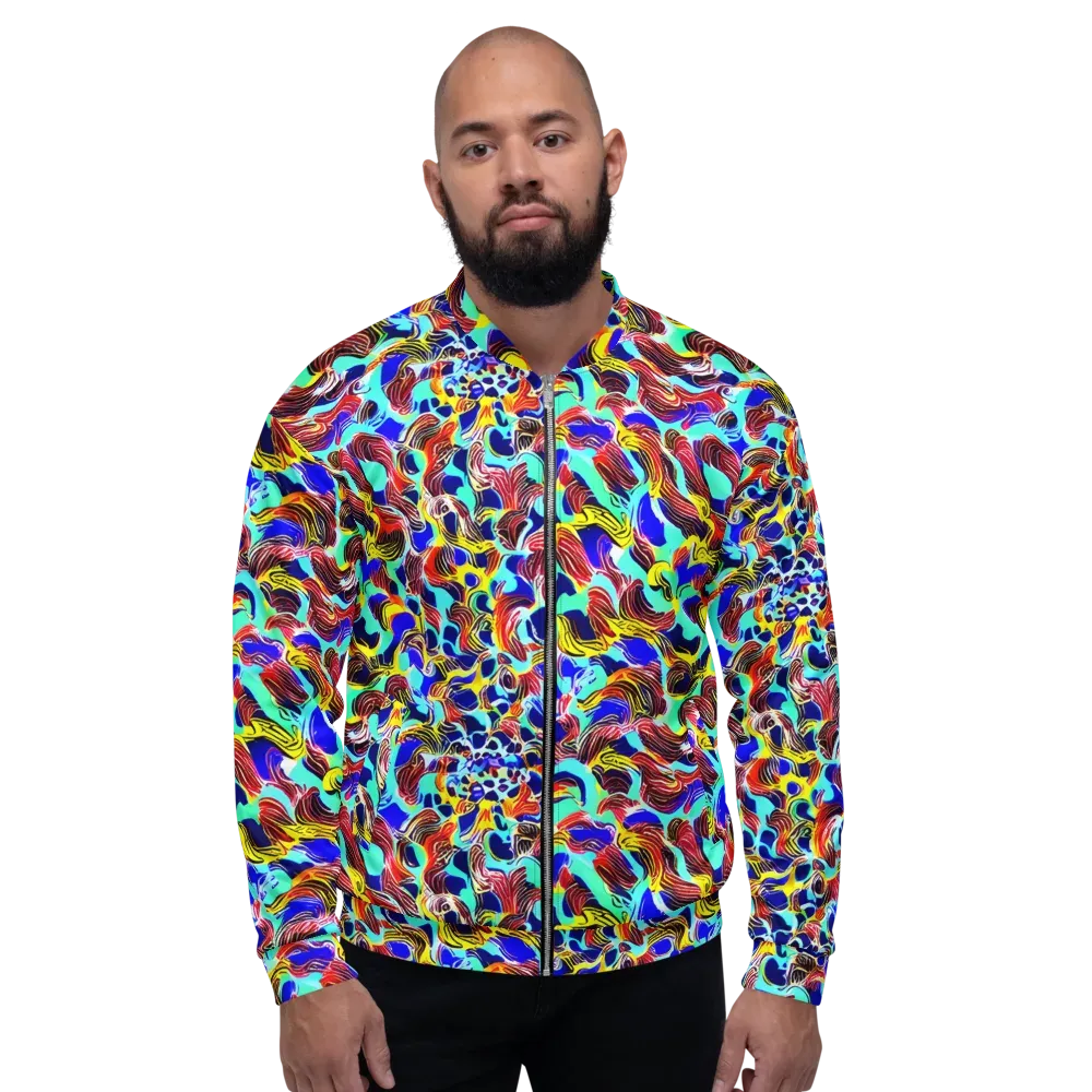 Chromatic Roar on Bomber Jacket — Front