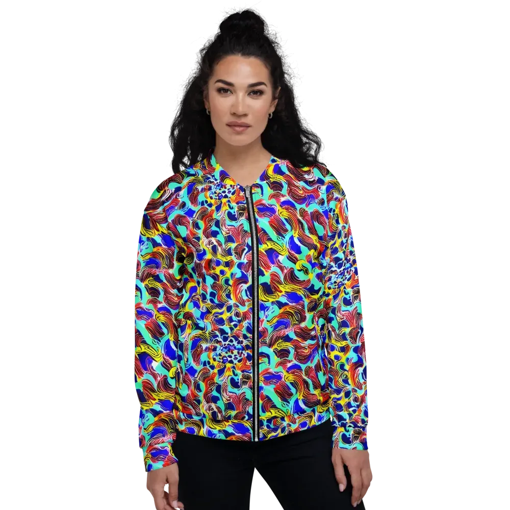Chromatic Roar on Bomber Jacket — Front