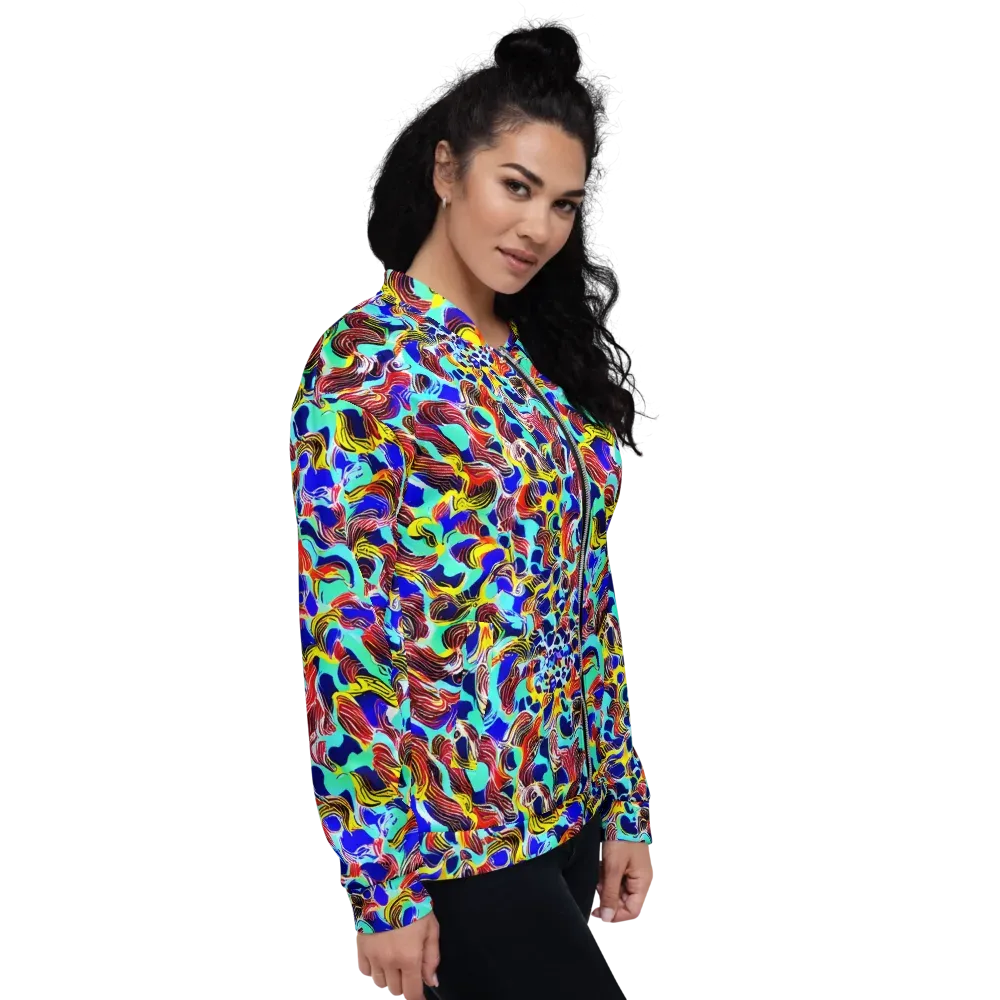 Chromatic Roar on Bomber Jacket — Right