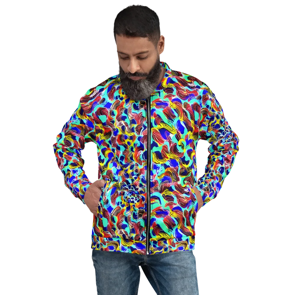Chromatic Roar on Bomber Jacket — Front