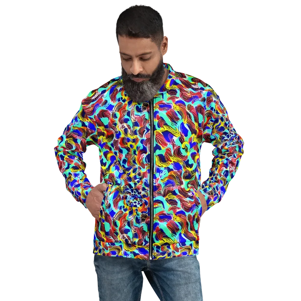 Chromatic Roar on Bomber Jacket — Front