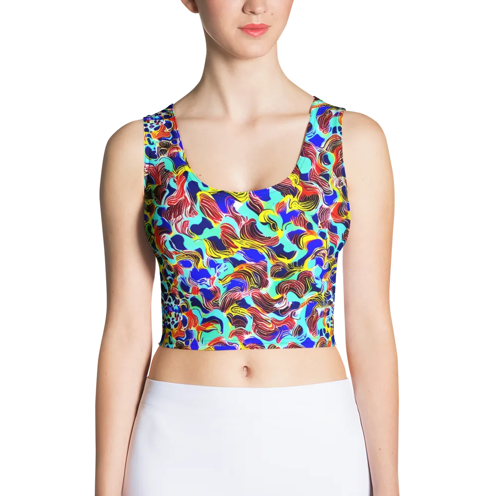 Chromatic Roar on Crop Top — Front