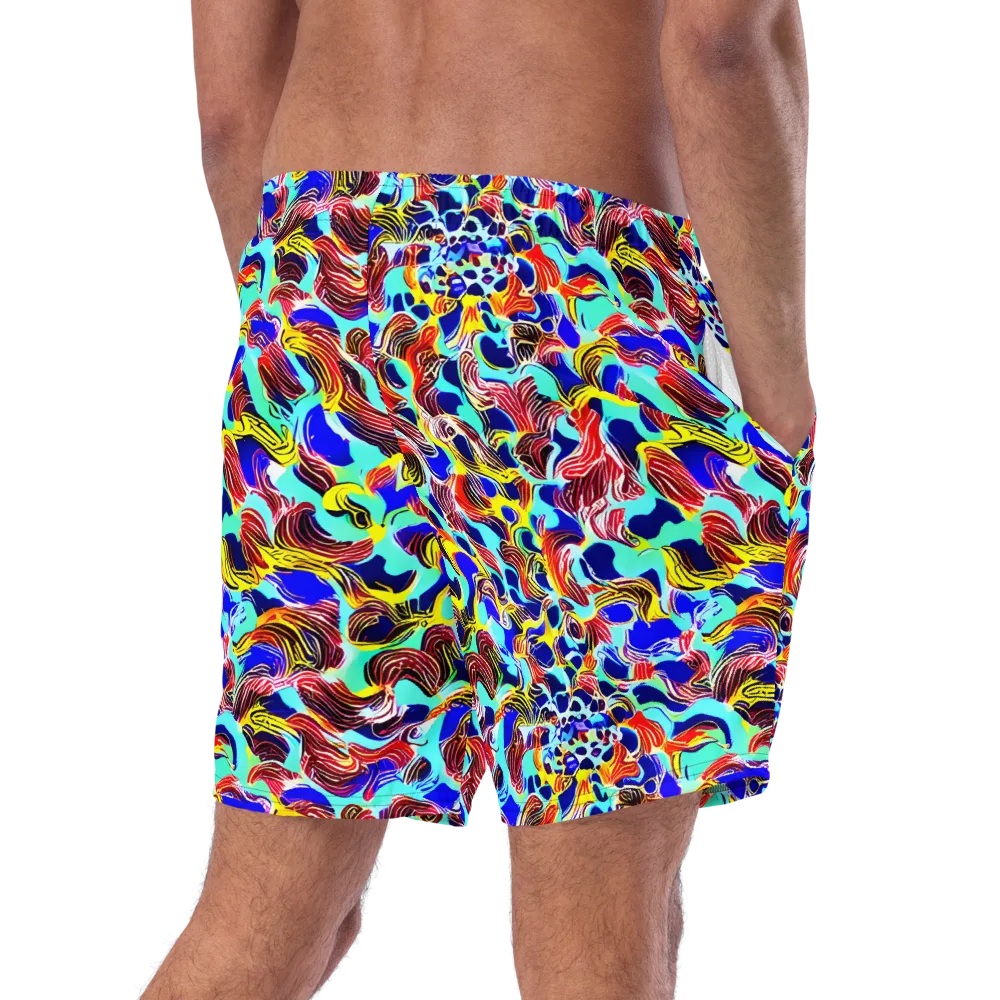 Chromatic Roar on Swim Trunks — Right Back