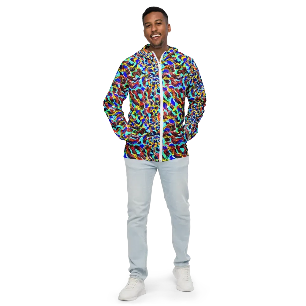 Chromatic Roar on Men's Windbreaker — Front